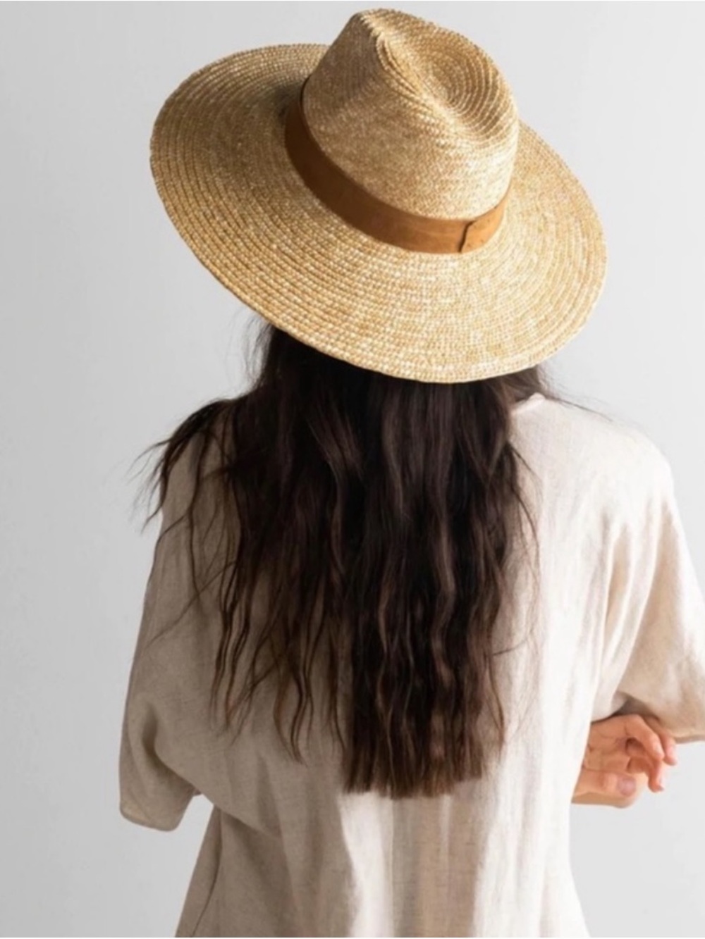 New Gigi Pip Isla 100% Straw Fedora Hat - Picture 4 of 14